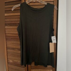 Halogen Dark Green Muscle Tee